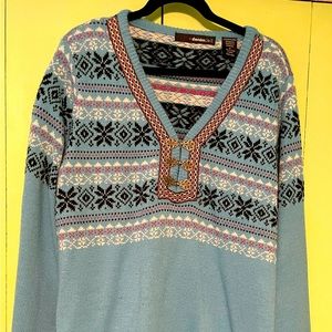 Women’s Denim 24/7 blue sweater 1X